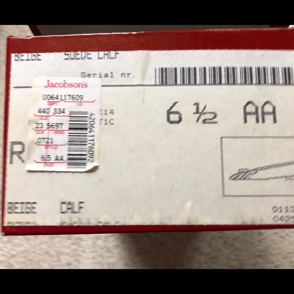 Ferragamo Beige Calf Leather Slips ons Sz 6.5 AA - Picture 5 of 5